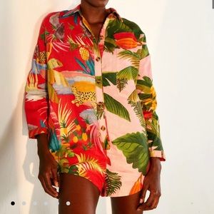 Farm Rio size S mixed print romper